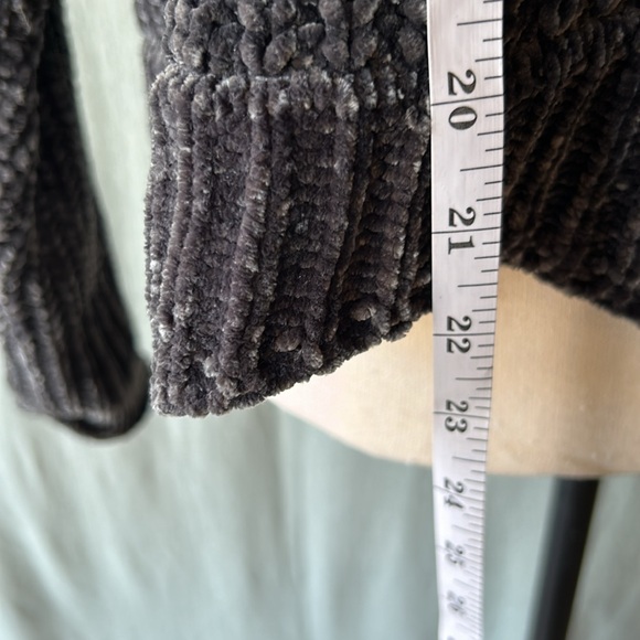 Zara Knit Oversized Crop Chenille Sweater - Picture 7 of 9